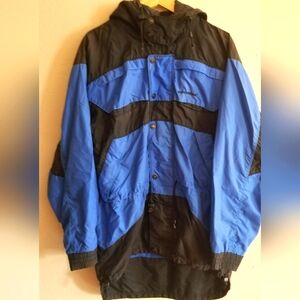 Edelweiss mens blue & black light weight jacket size M